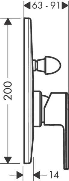 Смеситель скрытого монтажа HANSGROHE VERNIS SHAPE 71458000 800003878 фото
