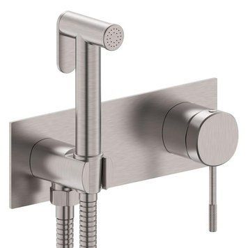 Гигиенический душ со смесителем IMPRESE BRENTA ZMK081906122, никель 74552 фото