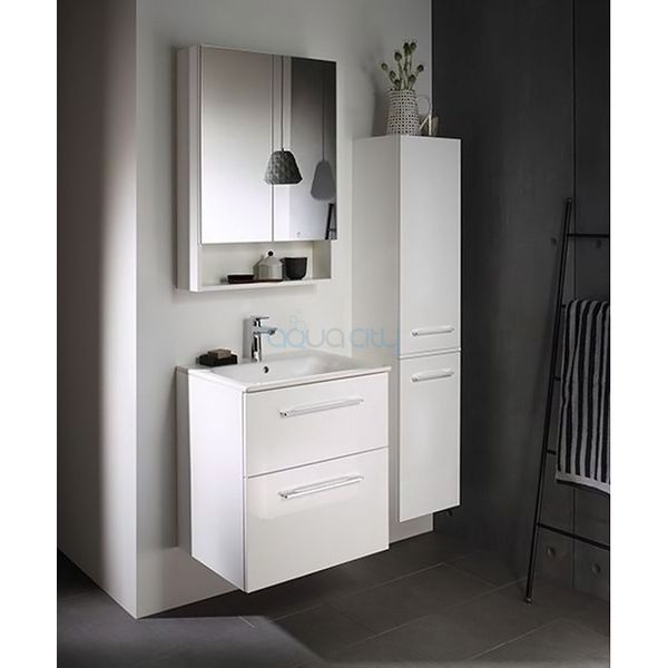 Зеркальный шкаф для ванной комнаты GEBERIT SELNOVA SQUARE 501.268.00.1, белый 80028 фото