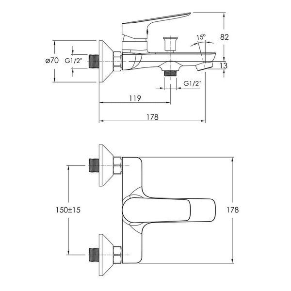 Набір змішувачів IMPRESE KIT kit30094 77864 фото