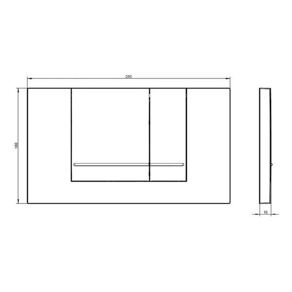 Змивна клавіша VILLEROY & BOCH VICONNECT 92214361, хром 59206 фото