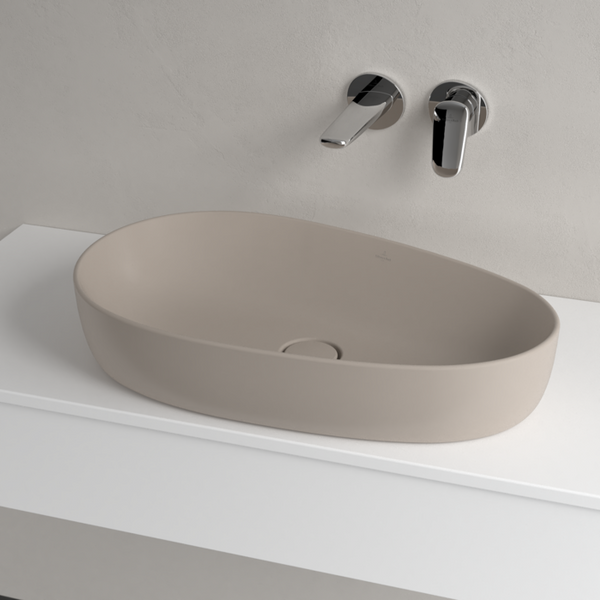 Умивальник на стільницю VILLEROY & BOCH ANTAO 4A7465AM, 65x40см, Ceramic Plus, бежевий 800005877 фото