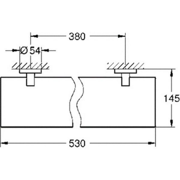 Полиця для ванної кімнати GROHE ESSENTIALS 40799001 54923 фото