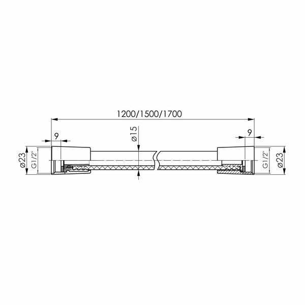 Шланг для душа 1700 мм IMPRESE LSR f03600101AJ 93833 фото
