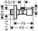 Вентиль угловой HANSGROHE 13901000 13591 фото 2