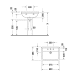 Умивальник підвісний DURAVIT STARCK 3 0300650000, 65х48,5 800006018 фото 4