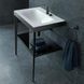 Консоль напольная с умывальником DURAVIT XVIU XV4714OB285, 60x48, черный матовый 800006118 фото 2