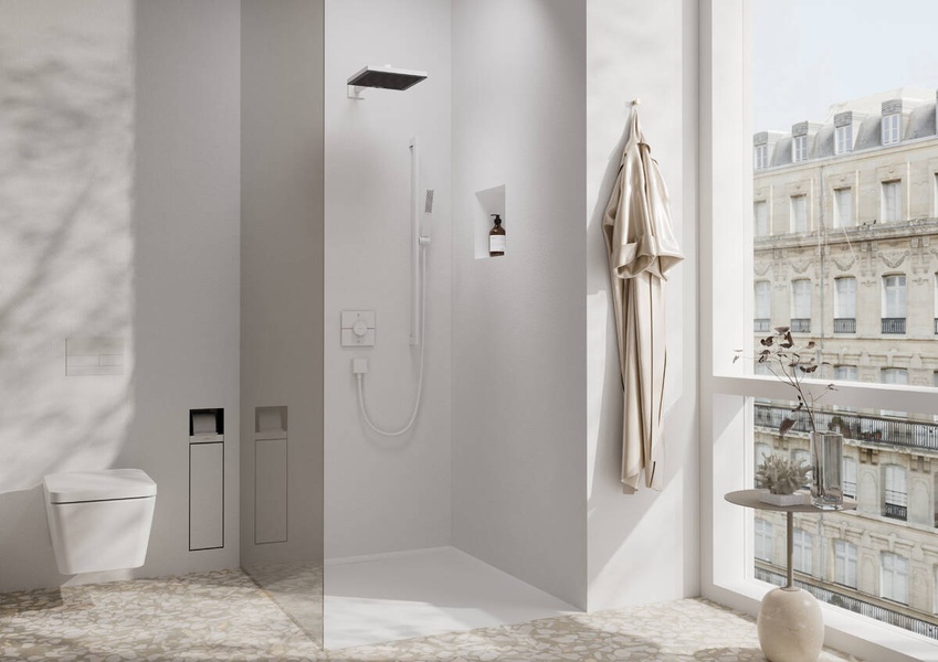 Штанга для душу зі шлангом для душу HANSGROHE UNICA 24405700, білий матовий 800004578 фото