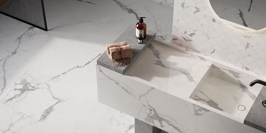Керамогранит PASTORELLI CERAMICHE SU CALACATTA WHITE SHINE, 1200x2780 100446 фото