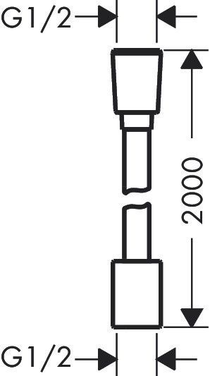 Душевой шланг HANSGROHE DESIGNFLEX 28230140, бронза сатин 800003837 фото