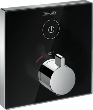Термостат стеклянный HANSGROHE SHOWERSELECT GLASS 15737600, черный 53812 фото
