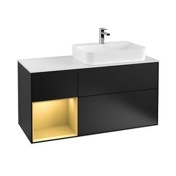 Тумба под раковину VILLEROY & BOCH FINION G391HFPD, черный 800005636 фото