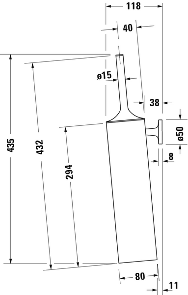 Ершик для унитаза DURAVIT STARCK T 0099461000 800006077 фото