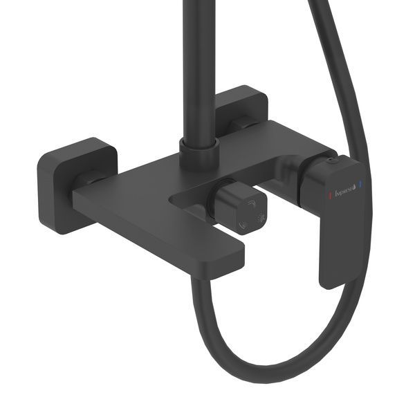 Душова система зі змішувачем для ванни IMPRESE BILOVEC t030B00910SP, чорний матовий 92763 фото