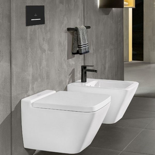 Клавиша смыва VILLEROY & BOCH VICONNECT INSTALLATION SYSTEMS 922169AN, E300, черный матовый 83150 фото
