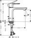 Смеситель для раковины с донным клапаном HANSGROHE REBRIS S 72519670, черный матовый 88570 фото 2