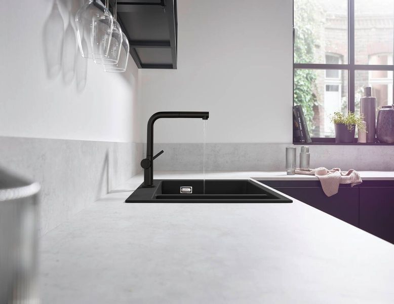Смеситель для кухни с выдвижным изливом HANSGROHE TALIS 72808000, хром 74122 фото