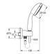 Гарнітур душовий GROHE TEMPESTA NEW 26406001 66608 фото 3