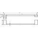 Тримач рушника HANSGROHE ADDSTORIS 41747340, шліфований чорний хром 91880 фото 2