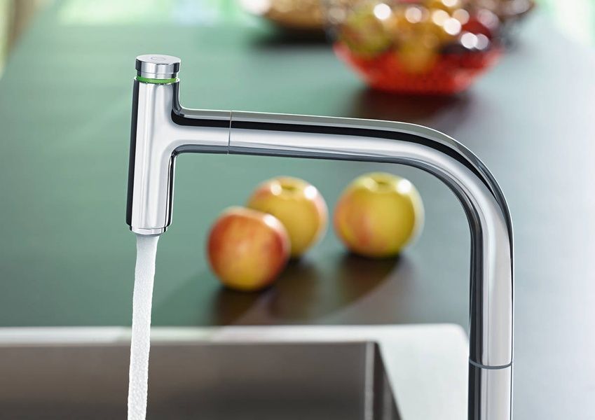 Смеситель для кухонной мойки HANSGROHE METRIS SELECT M71 73804000 75649 фото