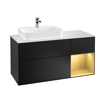 Тумба под раковину VILLEROY & BOCH FINION G401HFPD, черный 800005637 фото