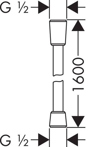 Шланг для душа HANSGROHE ISIFLEX 28276700, белый 70799 фото