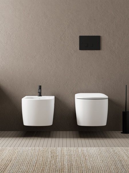 Унитаз подвесной безободковый NIC DESIGN SEMPLICE 3699003, белый матовый 99385 фото