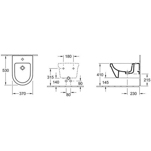 Биде VILLEROY & BOCH ARCHITECTURA 54840001, белый 37250 фото