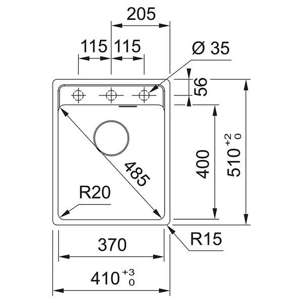 Кухонна мийка FRANKE MARIS MRG 610-37 TL 114.0716.703, темно-сірий матовий 800006778 фото