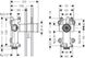 Скрытая часть душевого модуля 120/120 AXOR SHOWER SOLUTIONS 28486180 12941 фото 2