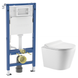 Набір інсталяція GEBERIT 458.103.00.2 DUOFIX Basic з унітазом IMPRESE DOBRY Twist c06822200 Twist, без клавіші 102333 фото 1