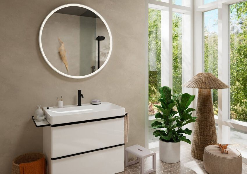 Смеситель для умывальника HANSGROHE TECTURIS 73310670, черный матовый 92487 фото