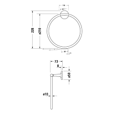Рушникотримач DURAVIT STARCK T 0099471000 800006079 фото
