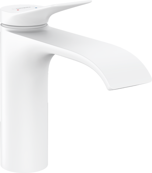 Смеситель для раковины с донным клапаном HANSGROHE VIVENIS 75020700, белый матовый 84507 фото