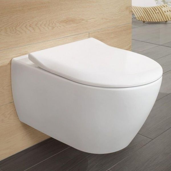 Сидіння з кришкою для унітазу VILLEROY & BOCH ARCHITECTURA 9M70S101, SlimSeat, білий 52959 фото