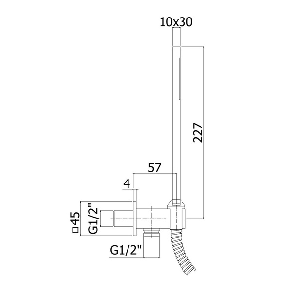 Душевая система верхний душ 300x300 мм PAFFONI KIT KITEL018CR300 800000007287 фото