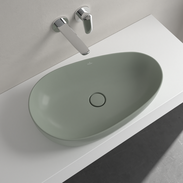 Умивальник на стільницю VILLEROY & BOCH ANTAO 4A7465R8, 65x40см, Ceramic Plus, зелений 800005688 фото