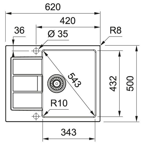 Кухонна мийка FRANKE SIRIUS S2D 611-62 143.0627.383, сірий 800006729 фото