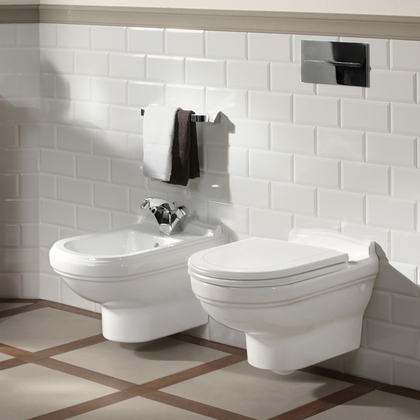 Унитаз подвесной VILLEROY & BOCH HOMMAGE 6661B0R1, белый 7195 фото