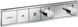 Зовнішня частина змішувача прихованого монтажу HANSGROHE RAINSELECT 15380000, хром 68611 фото 1