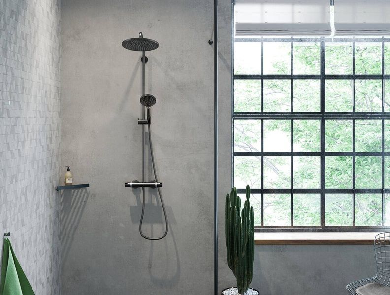 Полка для ванной комнаты HANSGROHE ADDSTORIS 41741670, черный 81458 фото