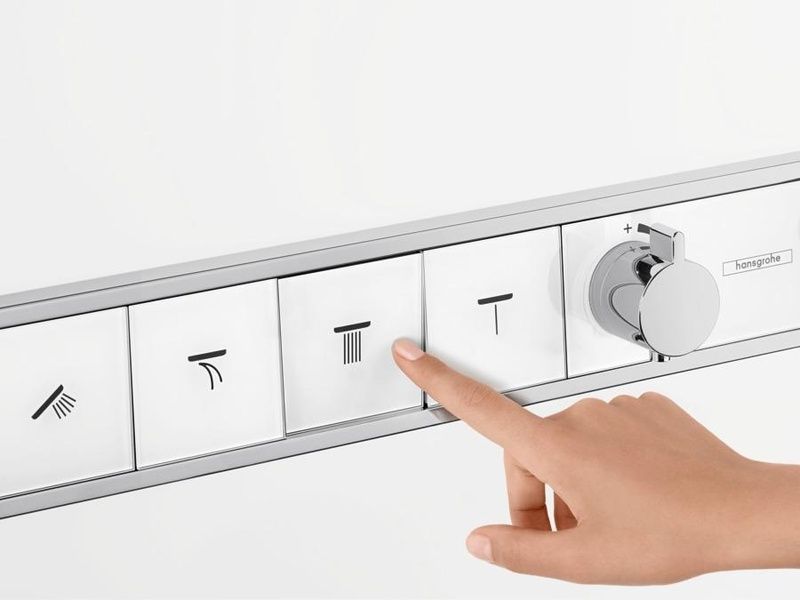 Термостат для душу HANSGROHE RAINSELECT 15357400, хром з білим 60328 фото