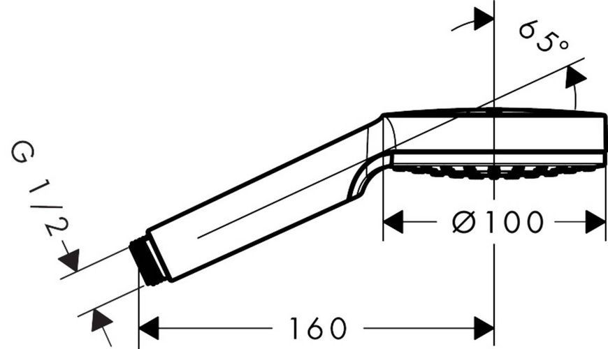 Лійка ручного душу HANSGROHE CROMETTA 26331400, хром 54353 фото