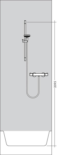 Душевой набор HANSGROHE CROMA SELECT 27082400, хром с белым 49772 фото