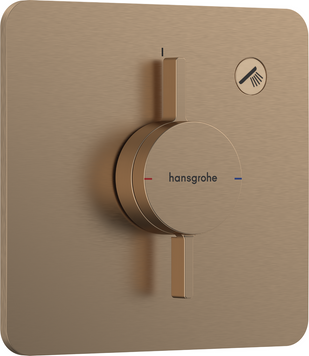 Смеситель для душа скрытого монтажа HANSGROHE DUOTURN Q 75614140, бронза сатин 800003890 фото