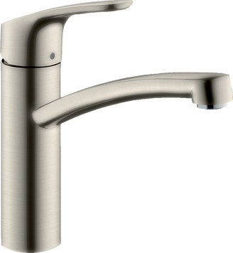 Смеситель для кухонной мойки с поворотным изливом HANSGROHE FOCUS 31806800, нержавеющая сталь 36839 фото