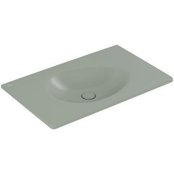 Умывальник накладной VILLEROY & BOCH ANTAO 4A7583R8, 80x50см, без перелива, без отверстия под смеситель, Ceramic Plus, зеленый 800005689 фото