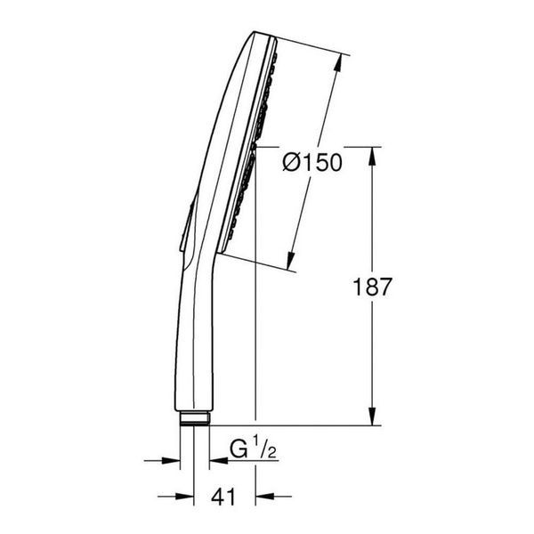 Лійка ручного душу GROHE RAINSHOWER 26553000 79678 фото