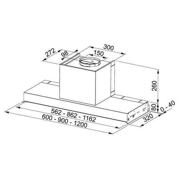 Кухонна витяжка FRANKE STYLE LUX FSTP NG 905 X 110.0473.546, нержавіюча сталь 800006630 фото
