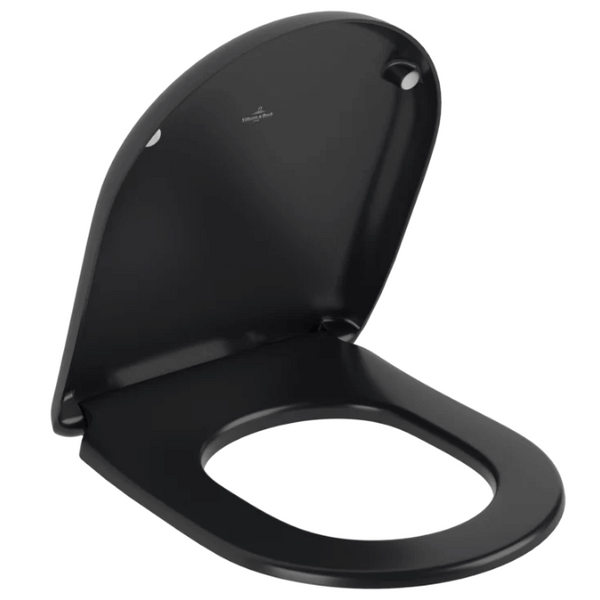 Кришка для унітазу VILLEROY & BOCH ANTAO 8M67S1R7, SoftClosing, Ceramic Plus, чорний 800005589 фото